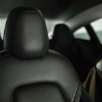 Rear seats of a luxury chauffeur car